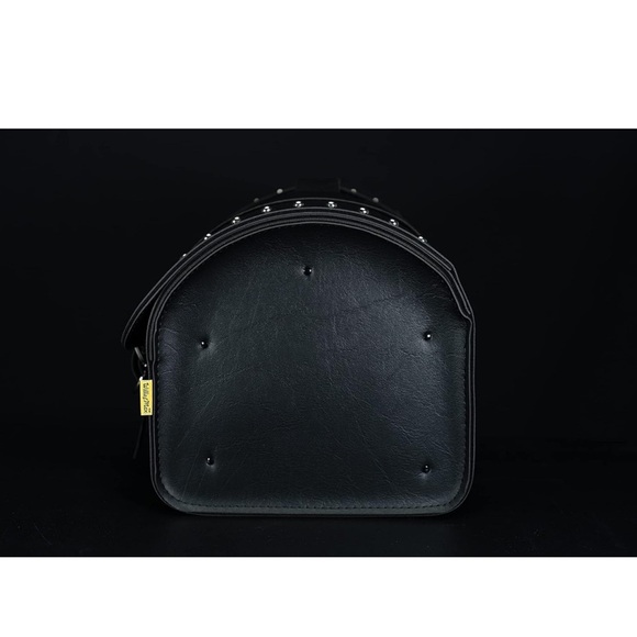 Willie & Max Black Magic Sissy Bar Bag Motorcycle Riding Biker Saddlebag - Picture 6 of 12